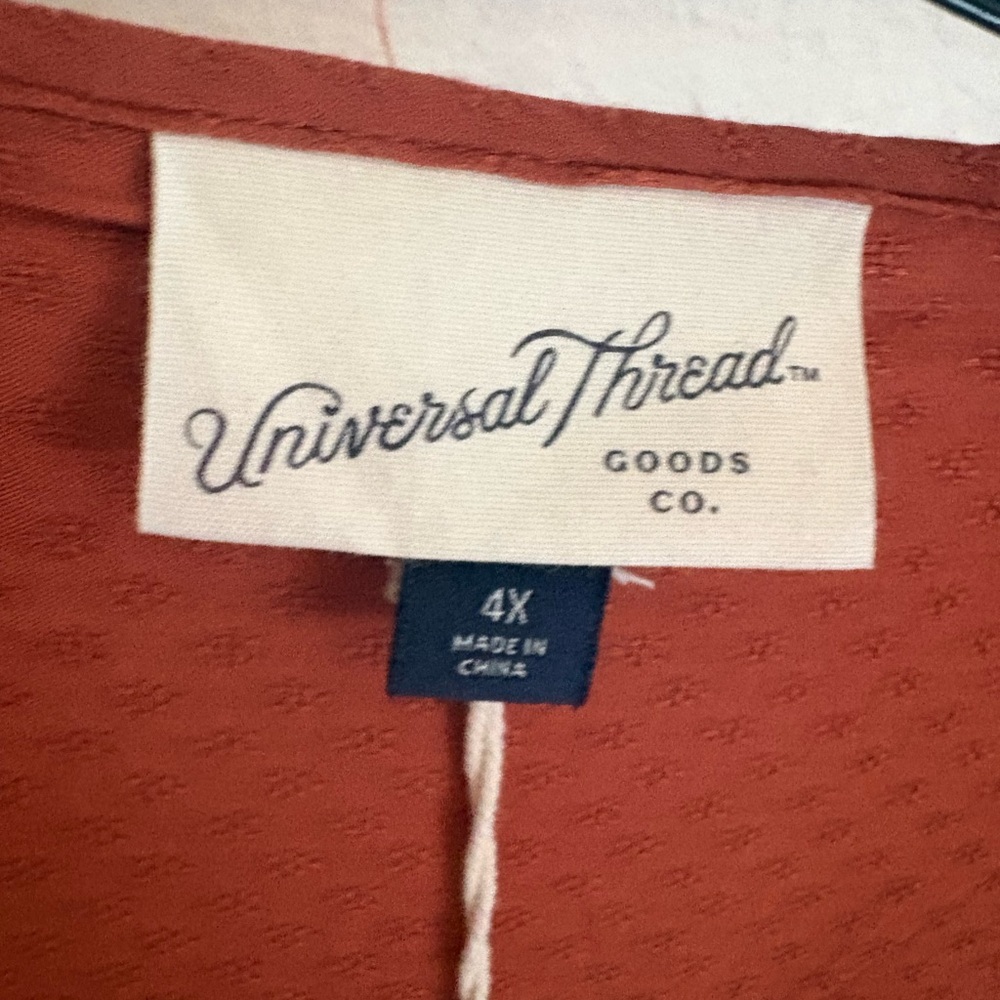 Universal Thread Rust Textured Blouse - Picture 2 of 3